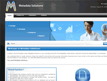 Tablet Screenshot of metadatasolutionsllc.com